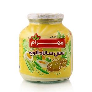 سس سالاد الویه مهرام مقدار 640 گرم Mahram Olivier Salad Sauce 640gr