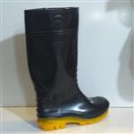 کفش مردانه مدل چکمه پلاستیکی کشاورزی ساق بلند مدل اورست مشکی زیره ضخیم ضد آب(40تا45)