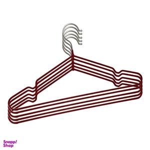 چوب لباسی امیر مدل روکش سیلیکونی کد YP-ROKESHDAR-05 مجموعه 5 عددی