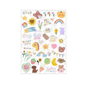 برچسب مدل برش نخورده طرح اسکرپ بوک نقاشی کیوت -