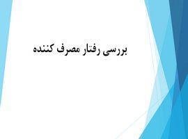 پاورپوینت بررسی رفتار مصرف کننده