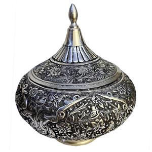 شکلات خوری قلم زنی مدل گل و مرغ -