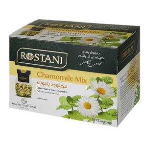 Rostani دمنوش گیاهی رستنی مخلوط بابونه مدل Chamomile Mix