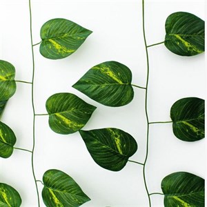 گل مصنوعی مدل برگ ریسه پتوس بسته 2 عددی