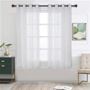 پرده تیکو دکو مدل کتان تور ساده سایز 140x230 سانتی متر