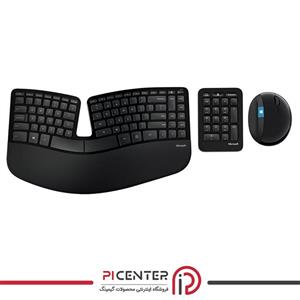 کیبورد و ماوس بی‌سیم مایکروسافت اسکلاپت ارگونومیک Microsoft Sculpt Ergonomic Desktop Wireless Keyboard and Mouse