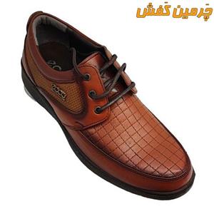 کفش تمام چرم رسمی و اداری مردانه اکو زیره پی یو کد 7178