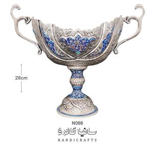 کشکول تلفیقی میناکاری قلم زنی کد  0038