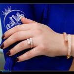 دستبند و انگشتر برلیان طرح جواهر C-D-022