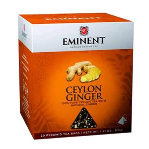 چای کیسه ای امیننت زنجبیل 20 عددی Eminent Ginger Pyramid Tea Bag Pack of 20 sallika