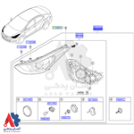 چراغ جلو راست هیوندای النترا 2013 تا 2015 / 921023×410