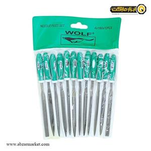 ست سوهان دم موشی الماسه ولف 12 عددی 4x160 میلی متر