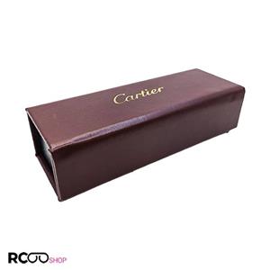 قاب عینک زرشکی رنگ کارتیه Cartier اهنربایی و مستطیلی مدل 991922