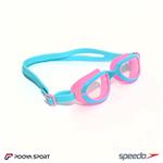 عینک شنا بچه گانه ژله ای رنگی اسپیدو Speedo صورتی- فیروزه ای