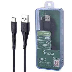 کابل تایپ سی فست شارژ Innova BA-320 2.1A 1m