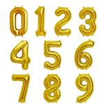 بادکنک فویلی اعداد لاتین در رنگبندی جور با 6 رنگ متنوع