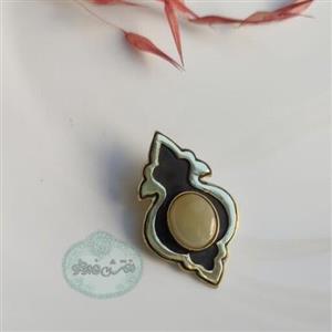 سنجاق سینه - سنجاق سینه سنگ حرم -گل سینه سنگ حرم-گل سینه سنتی -گل سینه-گلسینه-سنجاق سینه سنتی- زنانه مردانه- نقش فیروزه