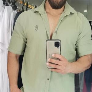 پیراهن کنفی آستین کوتاه
