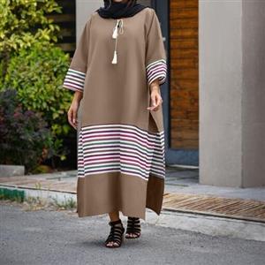 مانتو بهاره بلند جلوبسته جنس لنین ترک خرجکار هندی بغل چاک دار