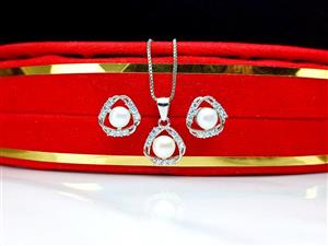 نیم ست مروارید پرورشی اصل