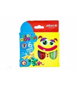 خمیر 6رنگ مقوایی آریا