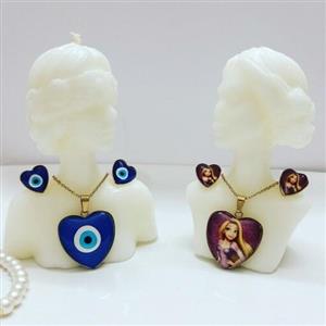 نیم ست دخترانه استیل