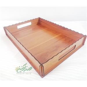 
سینی فینگر فود مدل لاله سایز 30در30 وارتفاع 4.5سانت ام دی اف در جه 1رنگ گردویی روشن