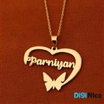 گردنبند طلا 18 عیار طرح Parniyan پرنیان (کد DN-P1496)