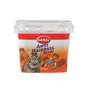 خوراکی کاسه ای سانال گربه مدل مالت آنتی هیربال حاوی ویتامین 75 گرمی 
