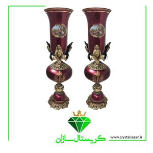 شمعدان لاله بلند کریستال سازان کد SH1558 