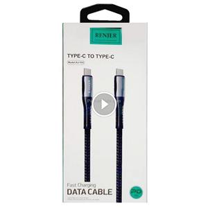 کابل شارژ تایپ سی به تایپ سی 65W PD مدل RENJER RJ-T55