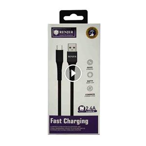 کابل فست شارژ تایپ سی مدل RENJER RJ-29