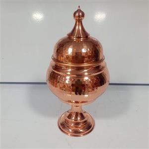 قندان مسی گنبدی پایه دار  نانو درجه یک فضلی زنجان