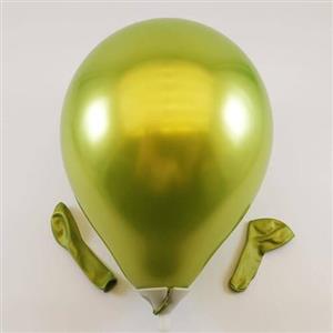 بادکنک سبز زیتونی کروم (6 اینچی) 