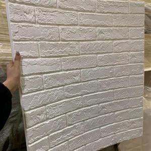 دیوار پوش فومی پشت چسبدار مدل آجر بهمنی سایز 70 در 77 سانت با ضخامت 9 میل