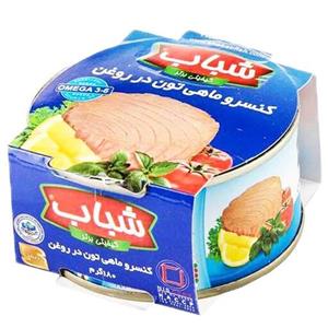 کنسرو ماهی تن در روغن شباب 180 گرم بسته 12 عدد 