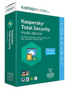 نرم‌افزار امنیتی کسپرسکی توتال سکیوریتی 3 کاربره 1 ساله 2018 Kaspersky Total Security 3 User 1 Year Software 2018