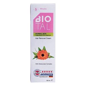 کرم موبر بدن پوست معمولی بیوتال 100 میل Biotal Hair Removal Cream For Normal Skin 