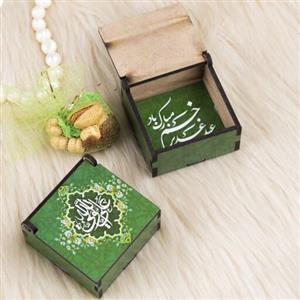 عید غدیر جعبه چوبی درب لولایی ویژه هدیه عید غدیر