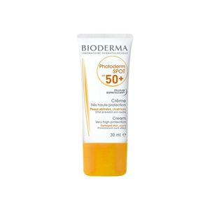 کرم ضد آفتاب بدون رنگ فتودرم اسپات ⁺SPF50 بایودرما 30 میلی لیتر