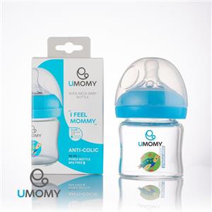 شیشه شیر  پیرکس نوزاد UMoMy ظرفیت 90 میلی لیتر