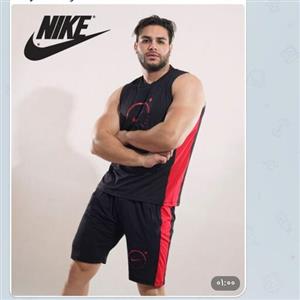 ست تاپ  و شلوارک نایک مردانهجنس پارچه تاپ  فلامنت تنفسی خارجی گرم بالا درجه یکسایز بندیLوXXXl