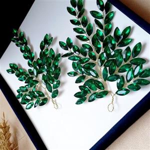 ریسه بغلسری عروس سبز زمردی