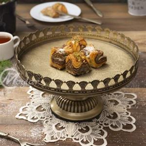 شیرینی خوری پایه دار فلزی 