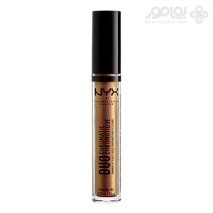 برق لب نیکس مدل DUO CHROMATIC رنگ طلایی مسی شماره 03 