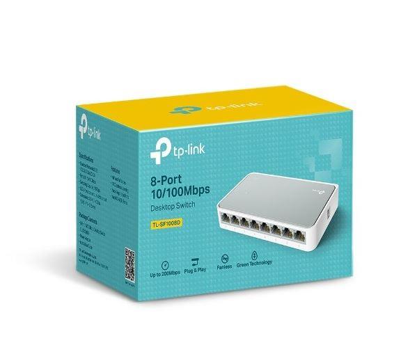 TP-LINK TL-SF1008D 8-Port 10/100Mbps Desktop Switch