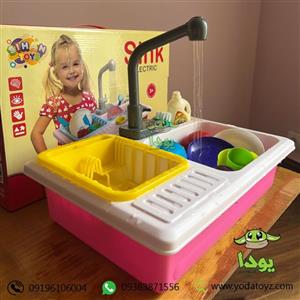 اسباب بازی میز آرایش و سینک ظرفشویی برند  sihan toys 