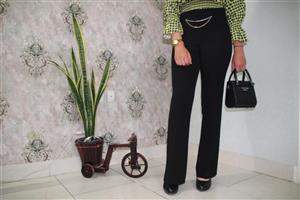 شلوار دمپا جلو زنجیر دار مازراتی پارچه ای