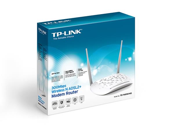 TP-LINK TD-W8961N ADSL2 Plus Wireless N300 Modem Router