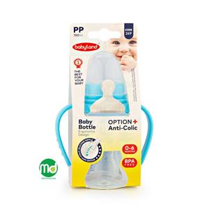 شیشه شیر نوزادان بی بی لند مناسب 0 تا 6 ماه 150ml کد249